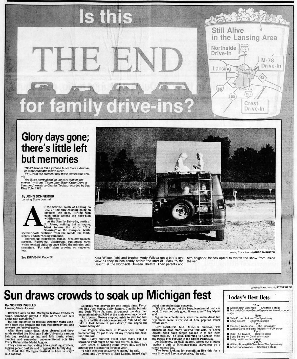Hub Motel - Aug 30 1987 Article On Closing Of Drive-Ins (newer photo)